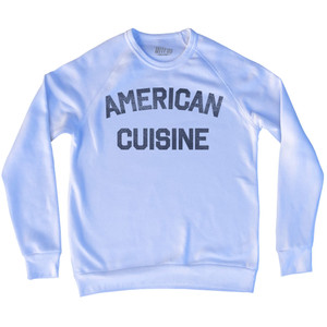 American Cuisine Adult Tri-Blend Sweatshirt - White
