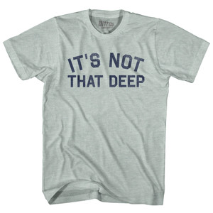 It's Not That Deep Adult Tri-Blend T-shirt - Athletic Cool Grey