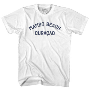Mambo Beach Curacao Adult Cotton T-shirt - White