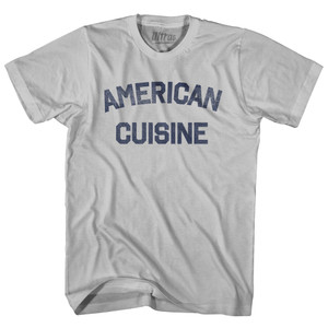 American Cuisine Adult Cotton T-shirt - Cool Grey