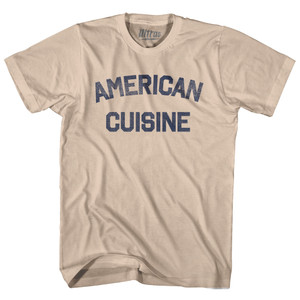 American Cuisine Adult Cotton T-shirt - Creme
