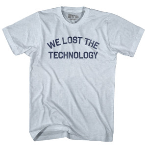 We Lost The Technology Adult Tri-Blend T-shirt - Athletic White