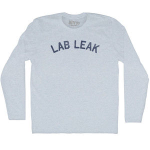 Lab Leak Adult Tri-Blend Long Sleeve T-shirt - Athletic White