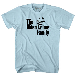 The Godfather Inspired The Biden Crime Family Adult Cotton T-shirt - Light Blue The Godfather Inspired The Biden Crime Family Adult Cotton T-shirt - Light Blue