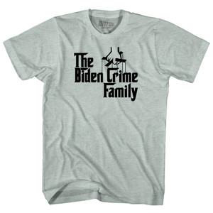 The Godfather Inspired The Biden Crime Family Adult Tri-Blend T-shirt - Athletic Cool Grey The Godfather Inspired The Biden Crime Family Adult Tri-Blend T-shirt - Athletic Cool Grey