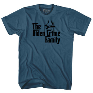 The Godfather Inspired The Biden Crime Family Adult Cotton T-shirt - Lake Blue The Godfather Inspired The Biden Crime Family Adult Cotton T-shirt - Lake Blue