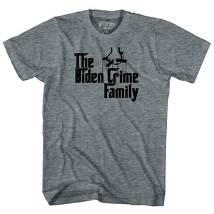 The Godfather Inspired The Biden Crime Family Adult Tri-Blend T-shirt - Athletic Grey The Godfather Inspired The Biden Crime Family Adult Tri-Blend T-shirt - Athletic Grey