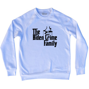 The Godfather Inspired The Biden Crime Family Adult Tri-Blend Sweatshirt - White