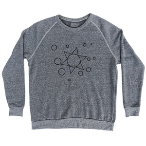 Annunaki Sumarian Astrology Adult Tri-Blend Sweatshirt - Athletic Grey Annunaki Sumarian Astrology Adult Tri-Blend Sweatshirt - Athletic Grey