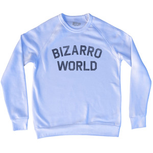 Bizarro World Adult Tri-Blend Sweatshirt - White