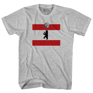 Berlin Dancing Bear Disco Ball Flag Youth Cotton T-shirt - Grey Heather Berlin Dancing Bear Disco Ball Flag Youth Cotton T-shirt - Grey Heather