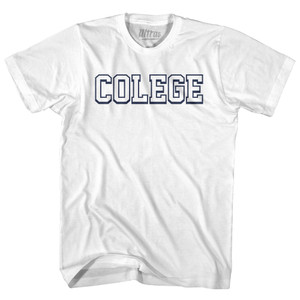Mis-Spelled college Adult Cotton T-shirt - White