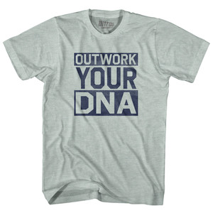 Outwork Your DNA Adult Tri-Blend T-shirt - Athletic Cool Grey