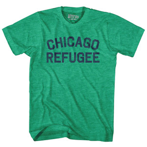 Chicago Refugee Adult Tri-Blend T-shirt - Athletic Green Chicago Refugee Adult Tri-Blend T-shirt - Athletic Green