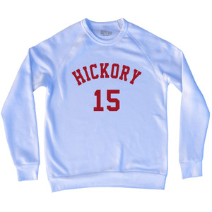 Hickory 15 Adult Tri-Blend Sweatshirt - White