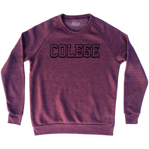 Mis-Spelled college Adult Tri-Blend Sweatshirt - Cardinal