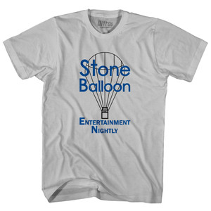 Stone Balloon Entertainment Nightly Adult Cotton T-shirt - Cool Grey