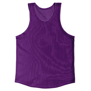 Purple Medium See Through Mesh Sheer Athletic Tank Top - Purple Medium Purple Medium See Through Mesh Sheer Athletic Tank Top - Purple Medium