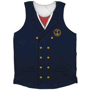 Boat Captain Navy Athletic Tank Top - Boat Captain Navy