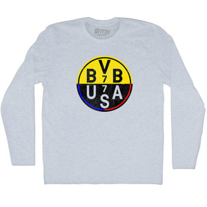 Reyna BVB 7 v USA 7 Adult Tri-Blend Long Sleeve T-shirt - Athletic White