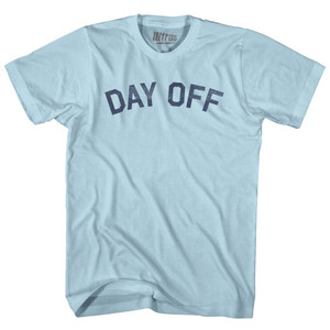 Day Off Adult Cotton T-shirt - Light Blue