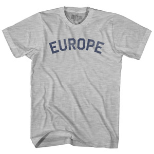 Europe Youth Cotton T-shirt - Grey Heather Europe Youth Cotton T-shirt - Grey Heather