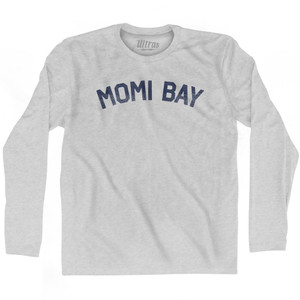 Momi Bay Adult Cotton Long Sleeve T-shirt - Grey Heather