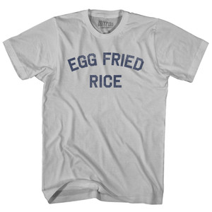 Egg Fried Rice Adult Cotton T-shirt - Cool Grey