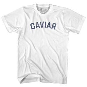 Caviar Womens Cotton Junior Cut T-Shirt - White