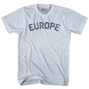 Europe Adult Tri-Blend T-shirt - Athletic White