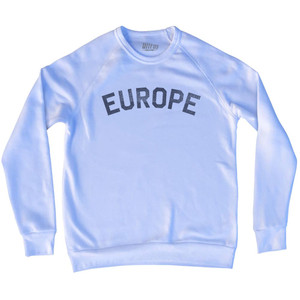 Europe Adult Tri-Blend Sweatshirt - White