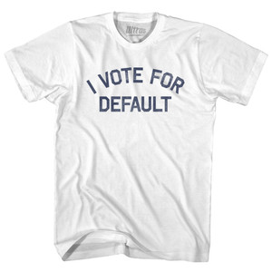 I Vote For Default Youth Cotton T-shirt - White