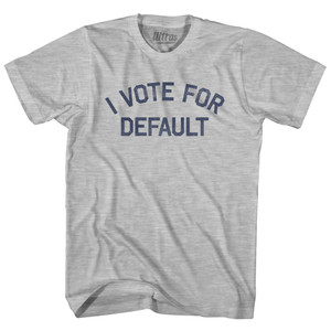 I Vote For Default Womens Cotton Junior Cut T-Shirt - Grey Heather