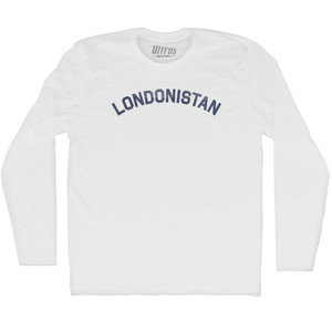 Londonistan Adult Cotton Long Sleeve T-shirt - White