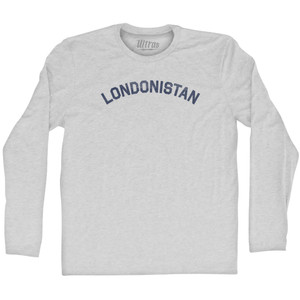 Londonistan Adult Cotton Long Sleeve T-shirt - Grey Heather
