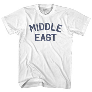 Middle East Womens Cotton Junior Cut T-Shirt - White