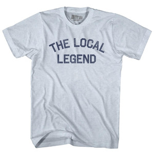 The Local Legend Adult Tri-Blend T-shirt - Athletic White