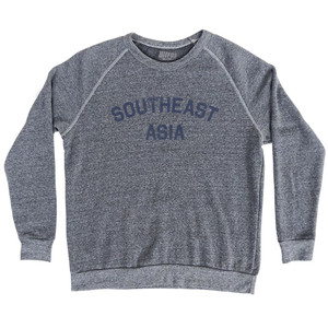 Southeast Asia Adult Tri-Blend Sweatshirt - Athletic Grey