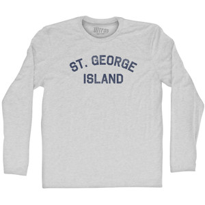 St. George Island Adult Cotton Long Sleeve T-shirt - Grey Heather St. George Island Adult Cotton Long Sleeve T-shirt - Grey Heather