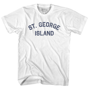St. George Island Womens Cotton Junior Cut T-Shirt - White
