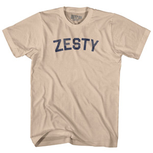 Zesty Adult Cotton T-shirt - Creme