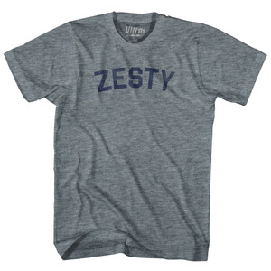 Zesty Adult Tri-Blend T-shirt - Athletic Grey