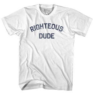 Righteous Dude Adult Cotton T-shirt - White