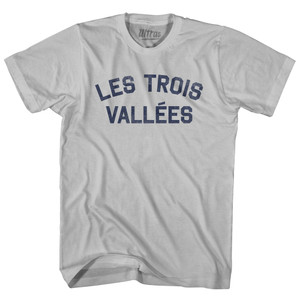 Les Trois Vallees Adult Cotton T-shirt - Cool Grey