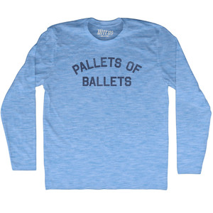 Pallets Of Ballets Adult Tri-Blend Long Sleeve T-shirt - Athletic Blue Pallets Of Ballets Adult Tri-Blend Long Sleeve T-shirt - Athletic Blue
