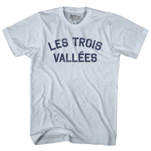 Les Trois Vallees Adult Tri-Blend T-shirt - Athletic White