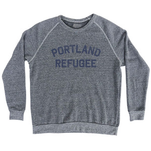 Portland Refugee Adult Tri-Blend Sweatshirt - Athletic Grey