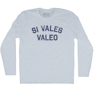 Si Vales Valeo Adult Tri-Blend Long Sleeve T-shirt - Athletic White Si Vales Valeo Adult Tri-Blend Long Sleeve T-shirt - Athletic White