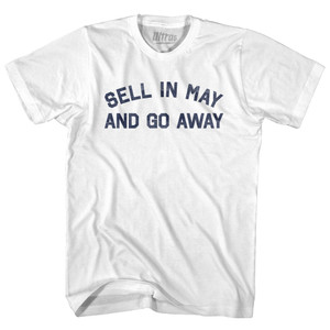 Sell In May And Go Away Youth Cotton T-shirt - White
