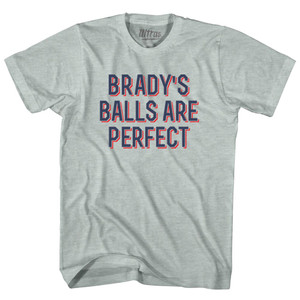 Brady's Balls Are Perfect Adult Tri-Blend T-shirt - Athletic Cool Grey
